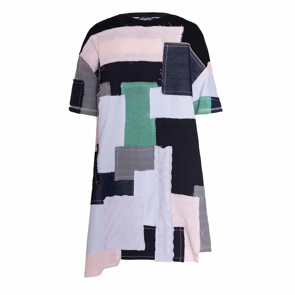 Infantium Victoria Zero Waste Patchwork Mädchenkleid 92