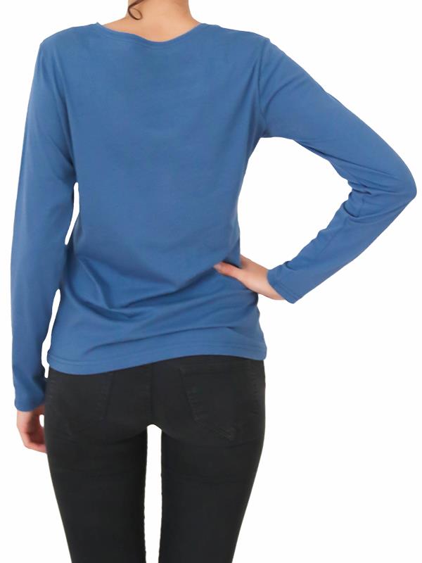 marlowe nature Damen Langarmshirt naturweiß M Bio-Baumwolle