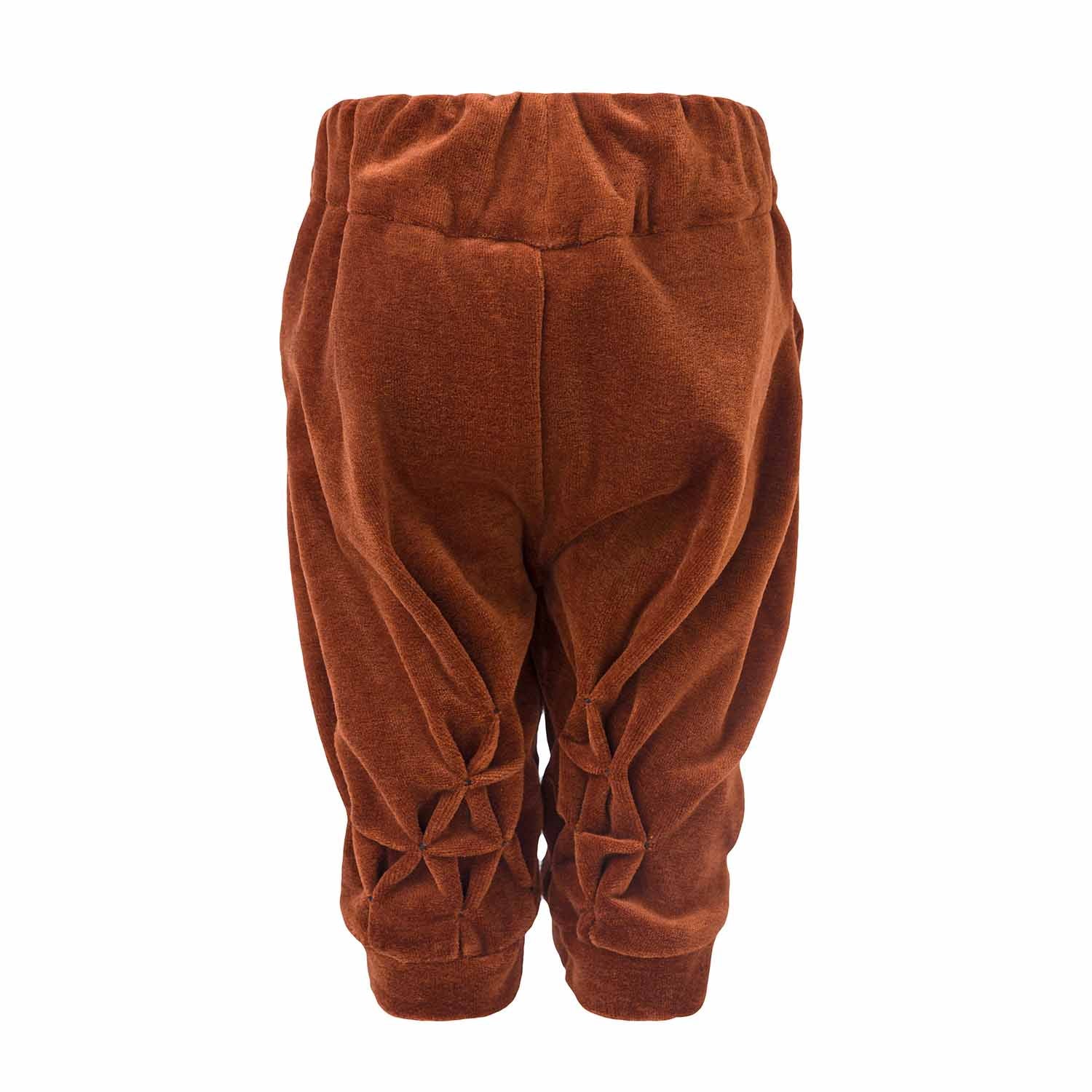 Infantium Victoria Copper Velvet Babyhose Samt Kupfer 68