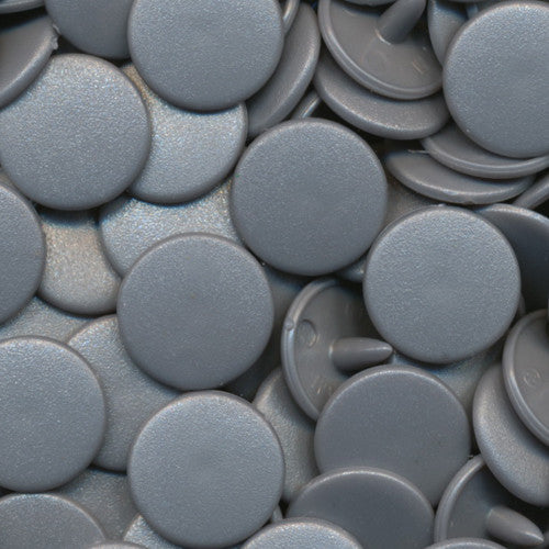 Kam Snaps Plastic Snaps B13 Druckknöpfe silber matt 50 Sets