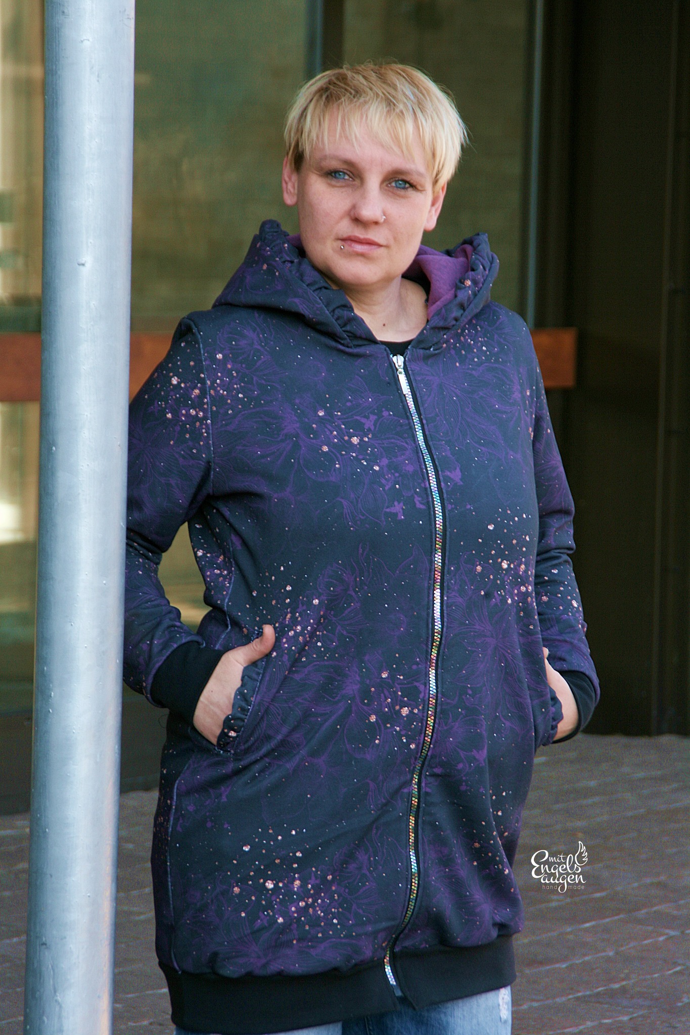 Schnittrebell Ebooks Sweatjacke Jarla Schnittmuster Gr.34-54 Kapuze