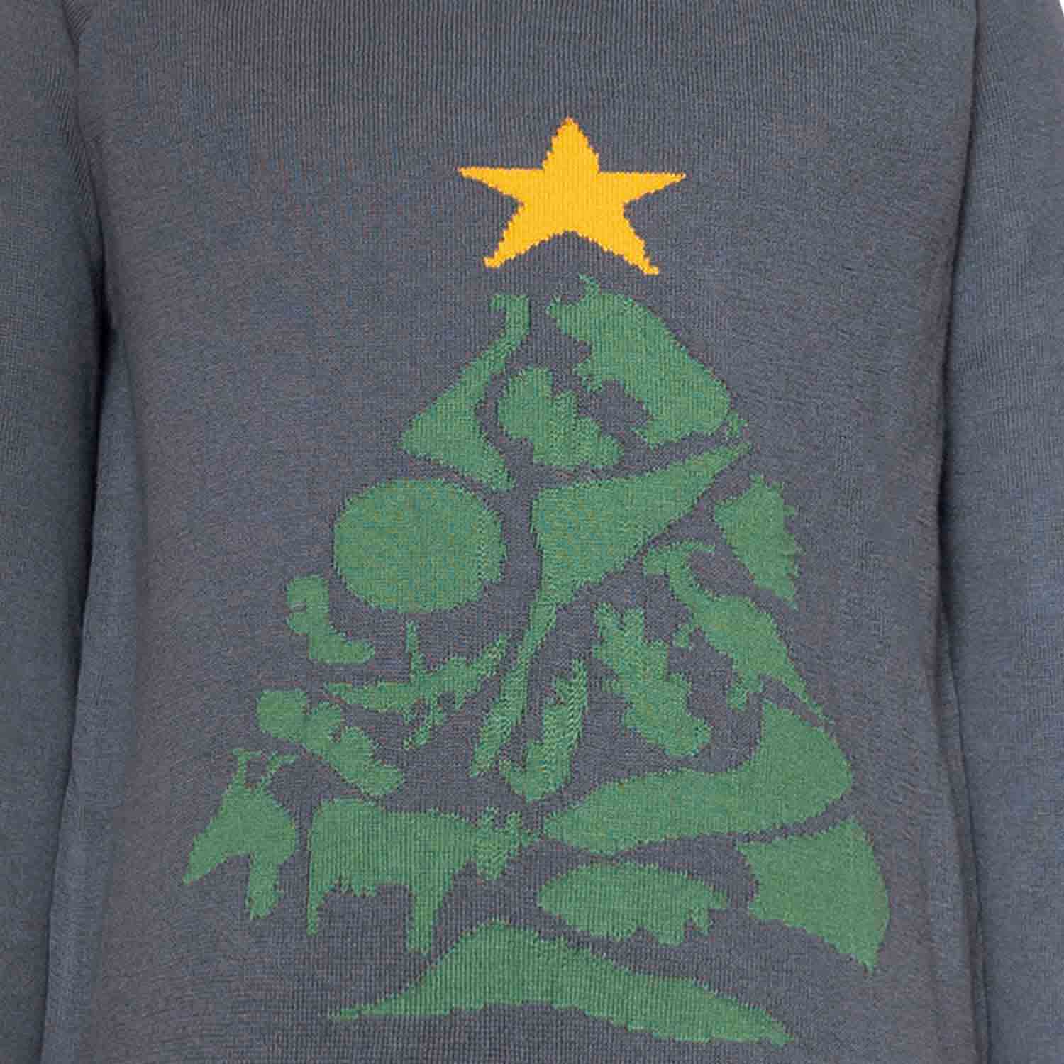 Infantium Victoria Christmas Pullover Jungen grau Bio-Baumwolle