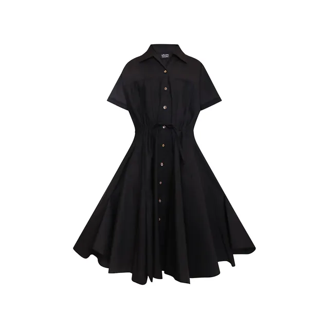 Infantium Victoria Zero Waste Black Shirt Dress Kleid Bio