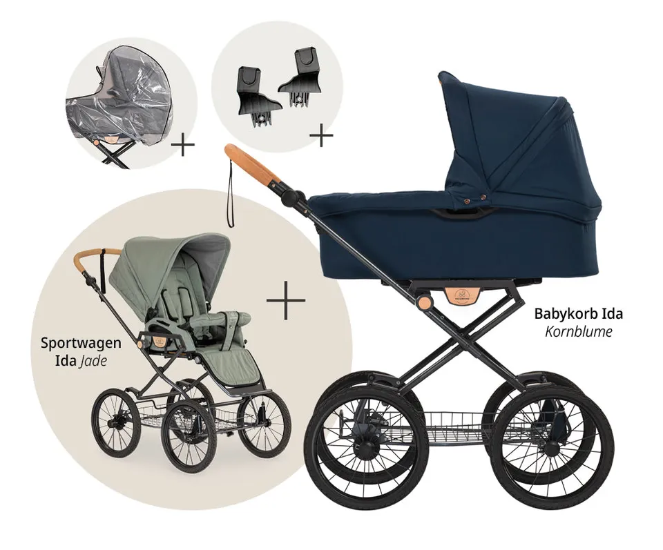 Naturkind Ida Kinderwagen Set Siebenschläfer/Panther Sale