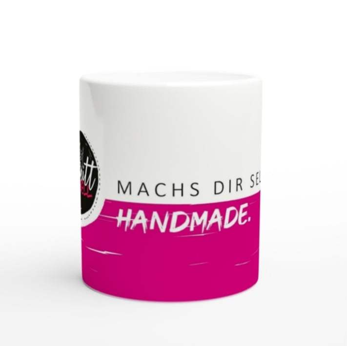 Schnittrebell Keramik Tasse 325 ml weiß spülmaschinenfest