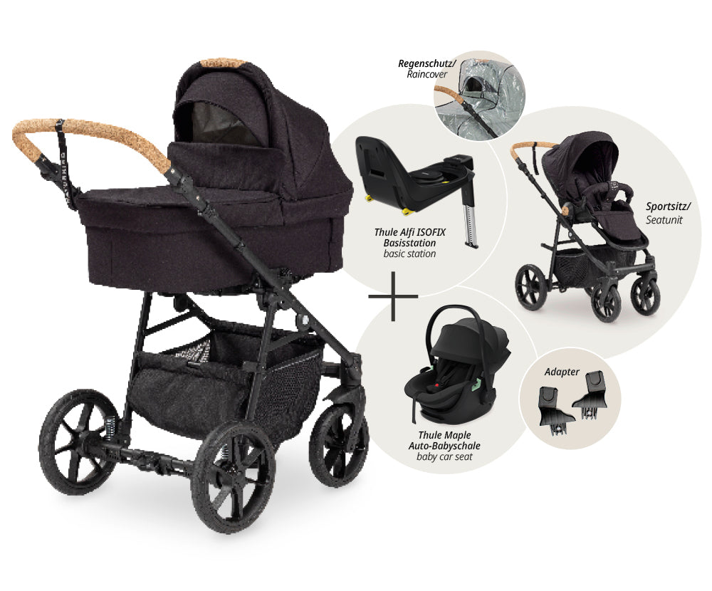 Naturkind Mads Set 4in1 Kinderwagen Creme