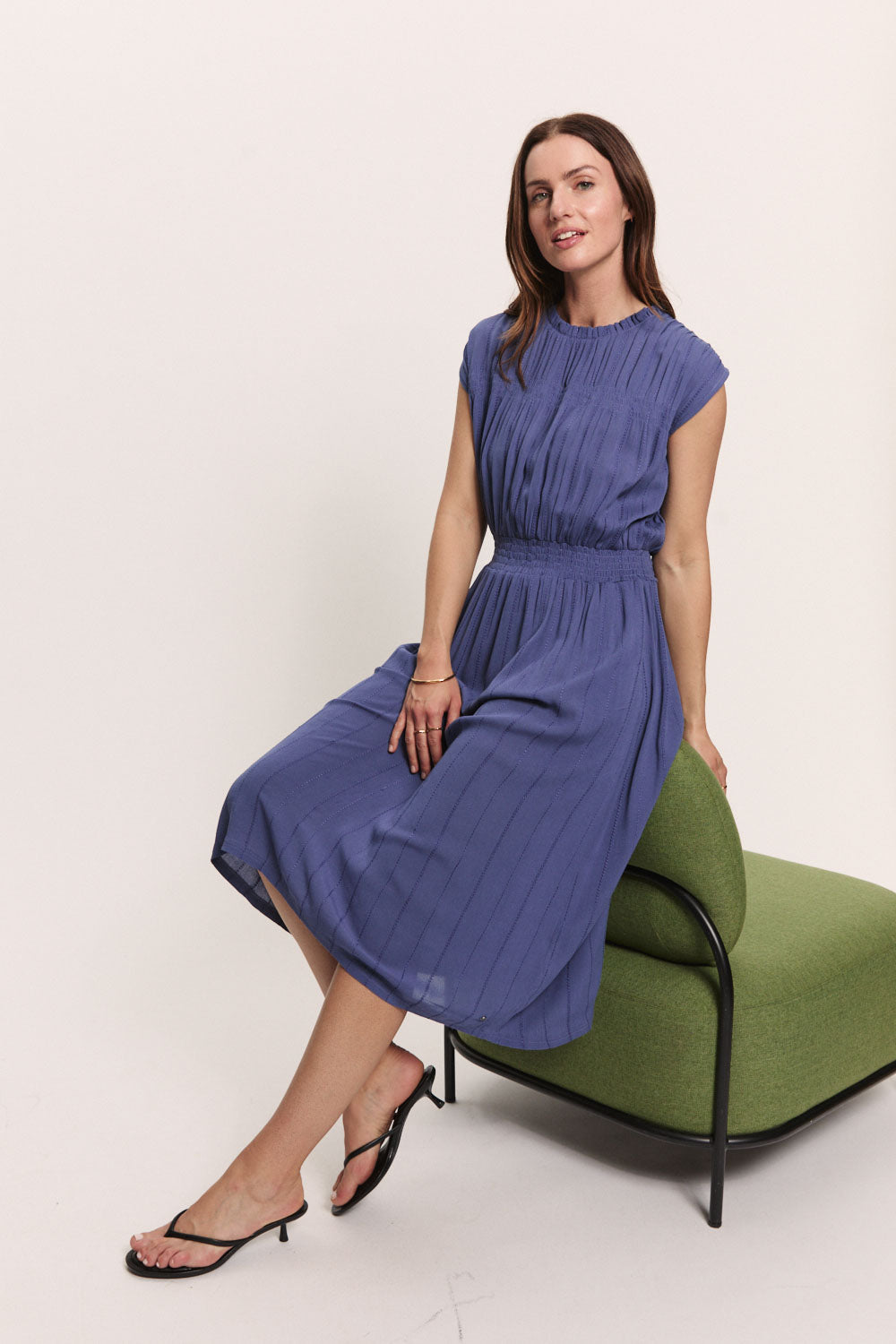 Marlowe Nature Kleid Mariaa Viskosekleid blue batik 38 Ecovero