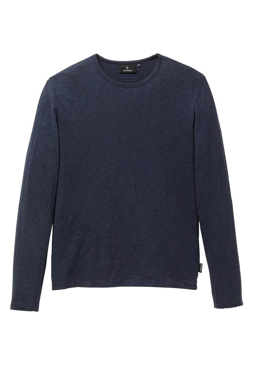 Marlowe Nature MACA Longsleeve Bio-Baumwolle dark navy