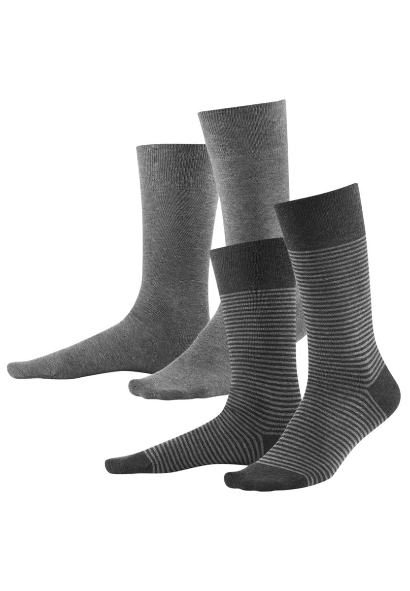 Marlowe Nature Arni 2er Socken black/anthra Bio-Baumwolle 43-46