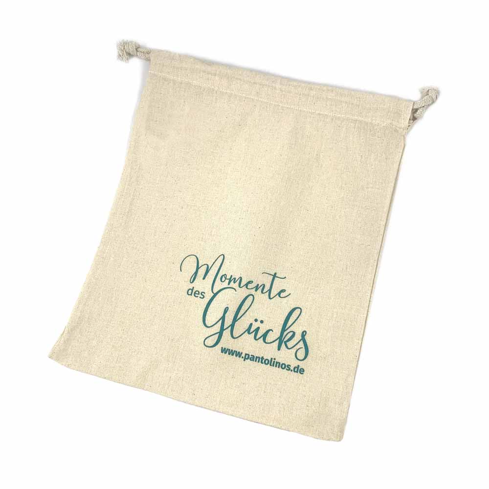 Pantolinos Geschenksets Baumwollbeutel 24x30cm natur