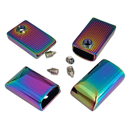 Kam Snaps Reissverschluss Enden Metall 4er Pack Silber