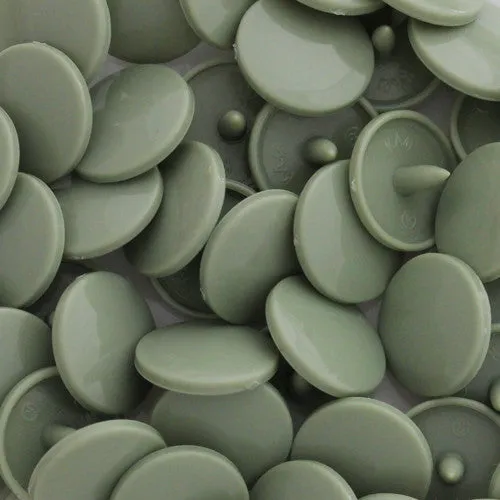 Kam Snaps Plastic Snaps Gr.20 Sage Gray 50 Sets