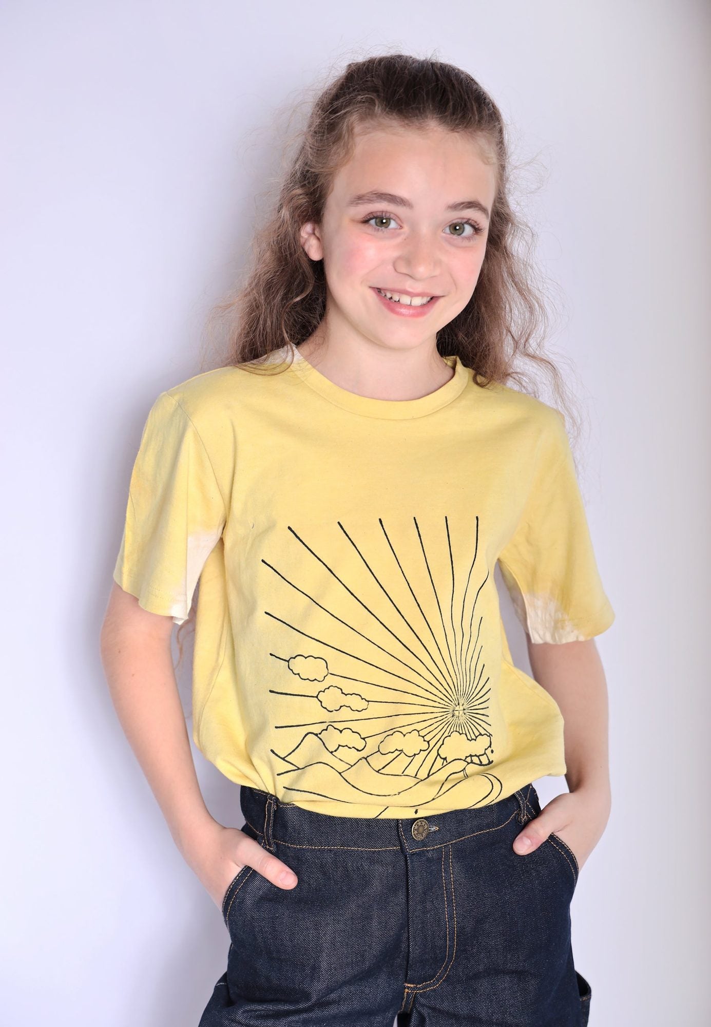 Infantium Victoria Turmeric T-Shirt Kinder-Shirt gelb Handprint
