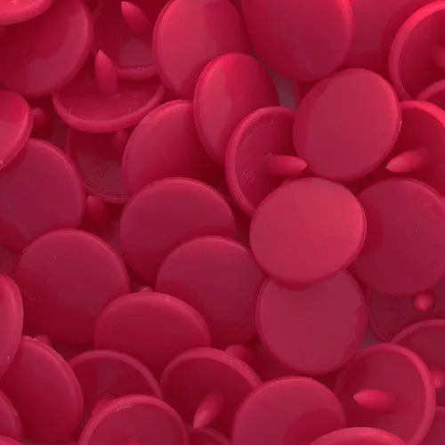 Kam Snaps Plastic Snaps D312 Druckknöpfe Magenta 50 Sets