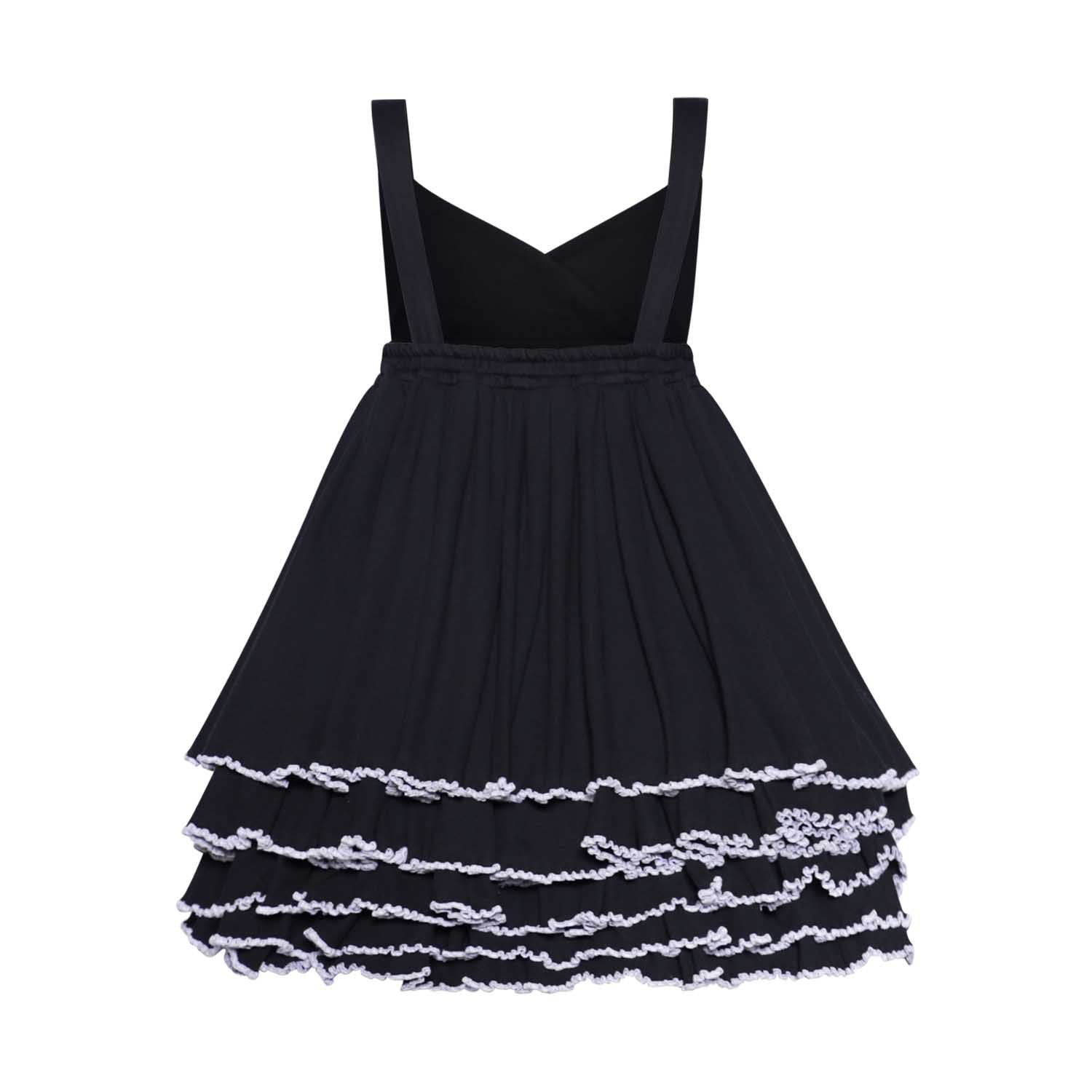 Infantium Victoria Schwarzes Kleid Mädchen Festkleid Baumwolle