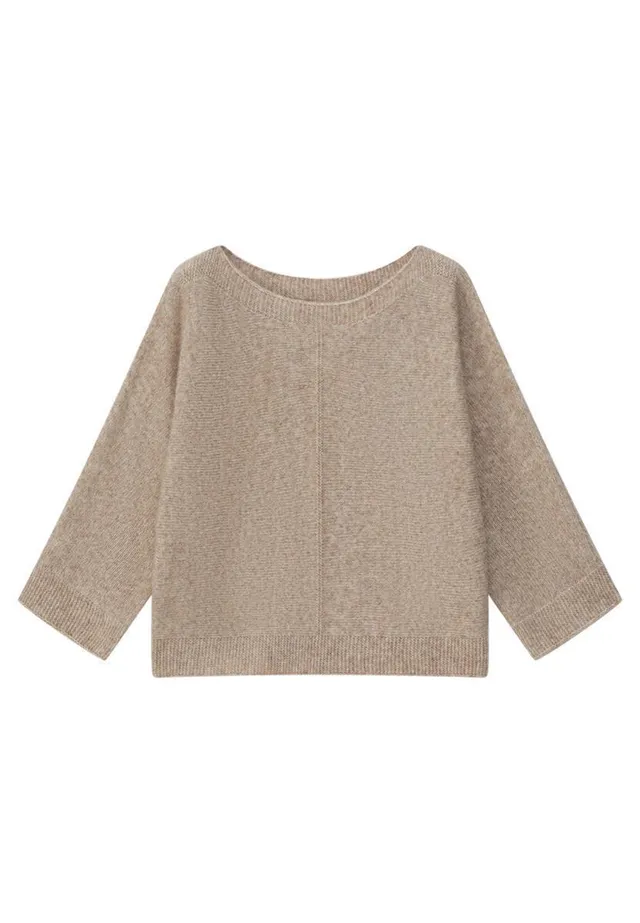 Marlowe Nature Pullover Dina Damen hazelnut Wolle Alpaka