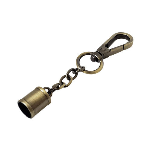 KAM Bag Hardware Tassel Caps Quastenkappen silber 4 Stück
