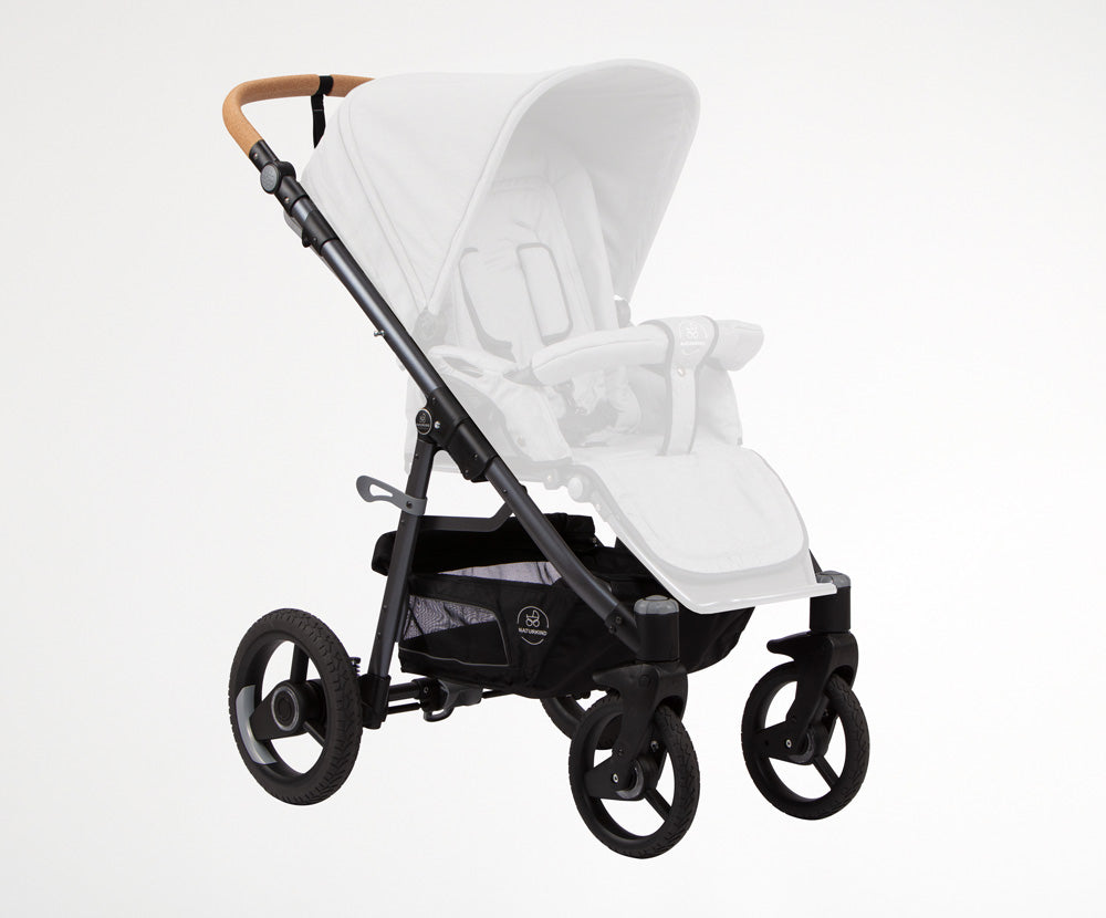Naturkind Lux Evo Gestell mit Einkaufskorb und Rädern