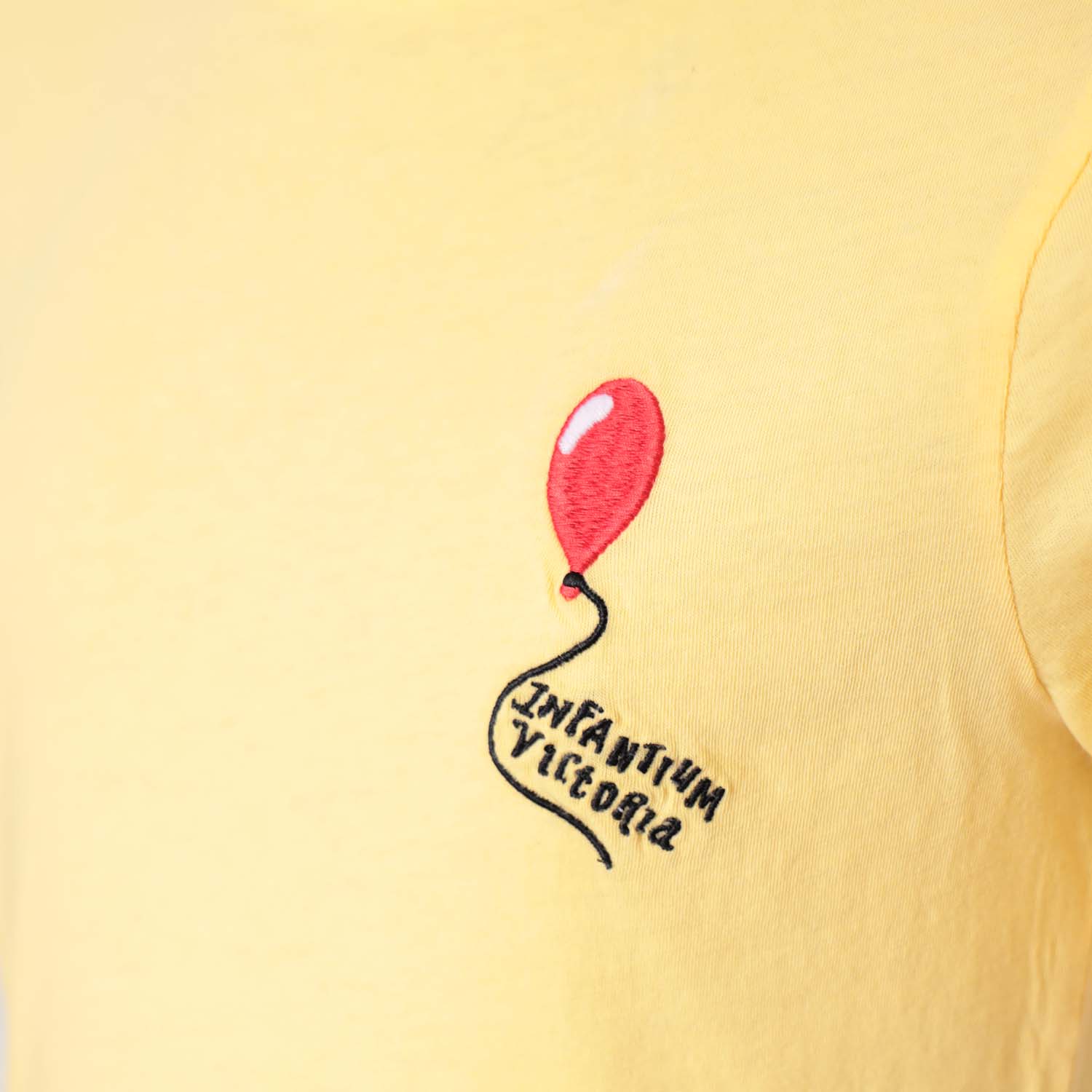 Infantium Victoria T-Shirt Gelb Ballon-Stickerei 116 Bio