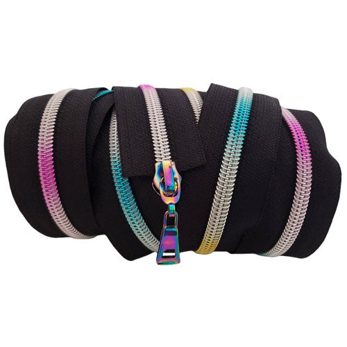Kam Snaps Bag Hardware Endlosreißverschluss Schwarz 2 Yards