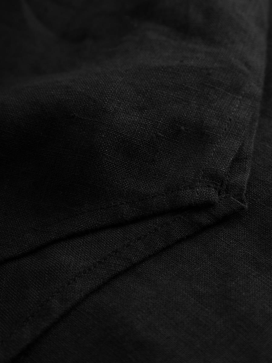 Marlowe Nature Classic Linen Dress Kleid black jet Bio-Leinen