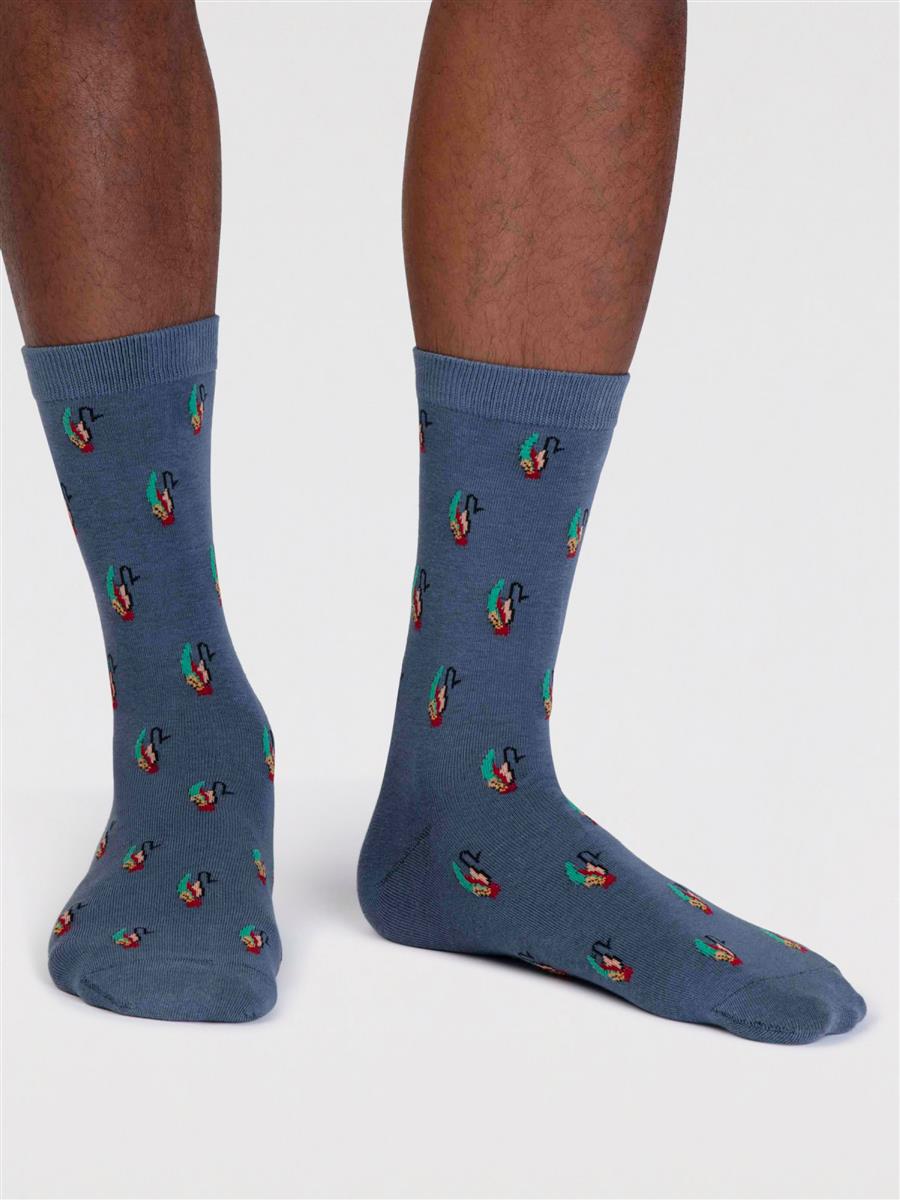 marlowe nature Finley Fly Fishing Socks grey marle Bio-Baumwolle