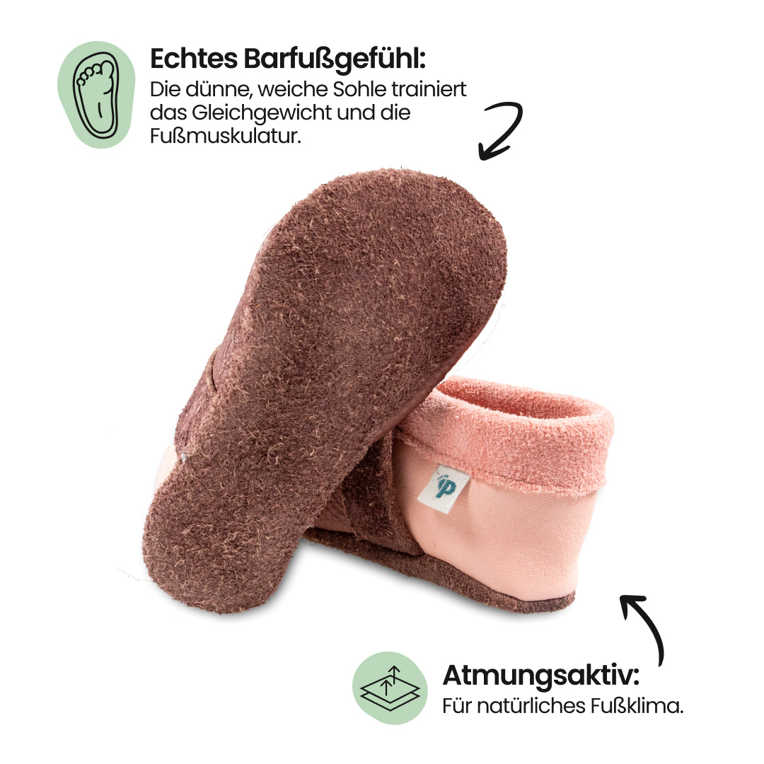 Pantolinos Ecolinos Barfußschuhe roseberry/rosa