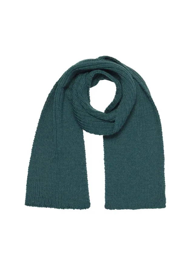 marlowe nature Ribbed Merino Scarf Schal evergree 19x184 Merino