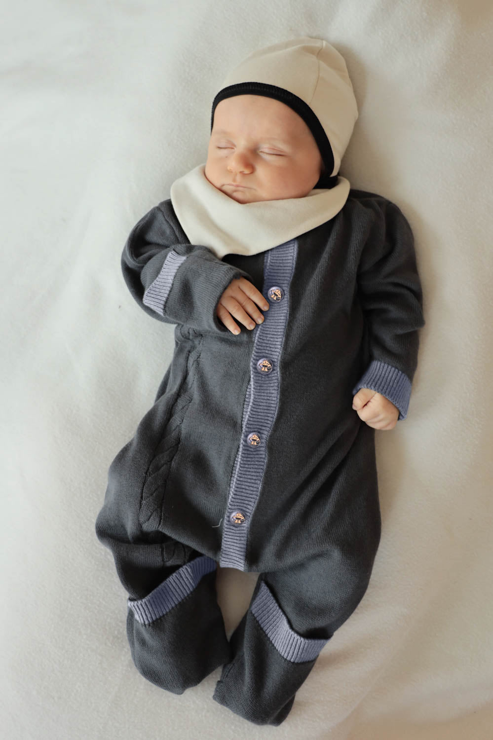 Infantium Victoria Baby Set 3-tlg. pfirsich Gr.50-56 Bio-Baumwolle