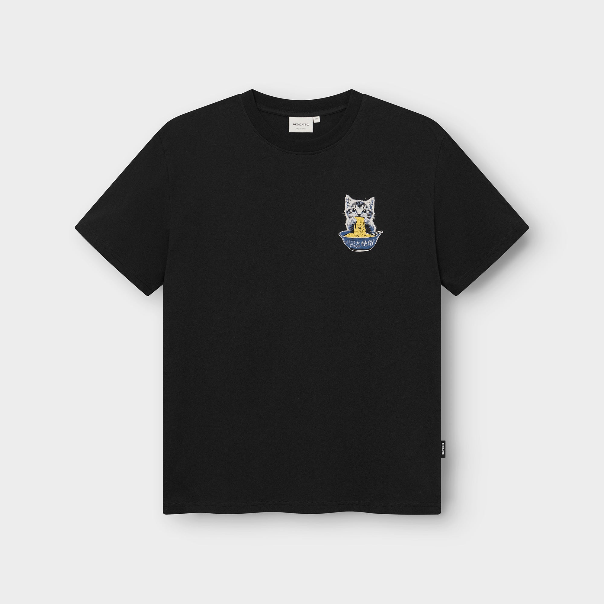 marlowe nature Shirts Stockholm Cat And Noodles T-Shirt schwarz