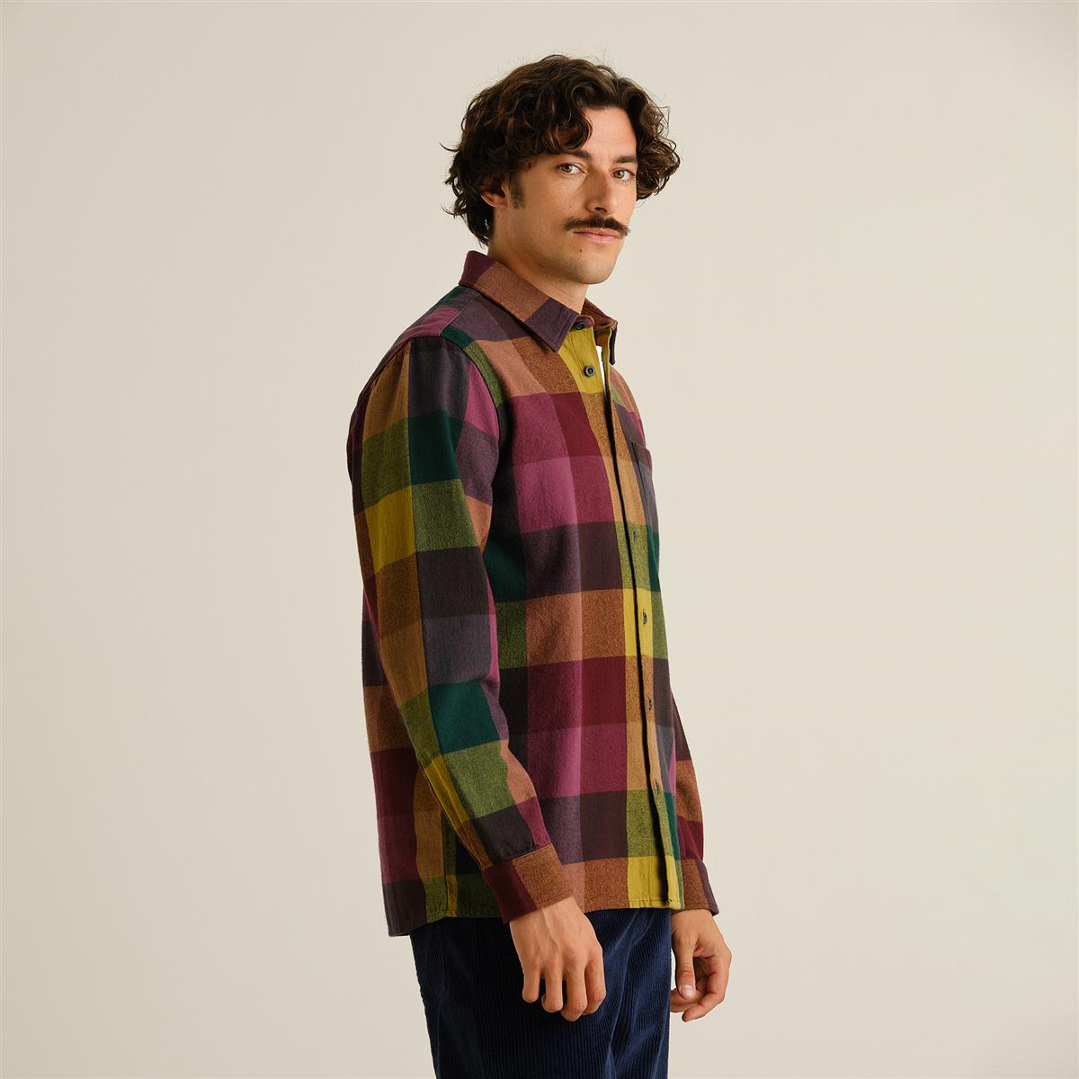 Marlowe Nature Rute Flanellhemd Multi Color Bio-Baumwolle