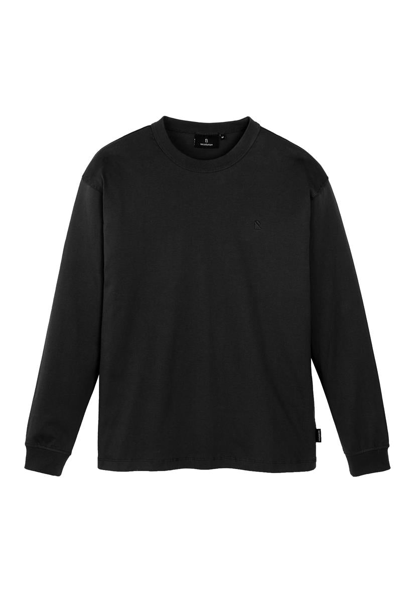 marlowe nature Papaya Longsleeve black Bio-Baumwolle S