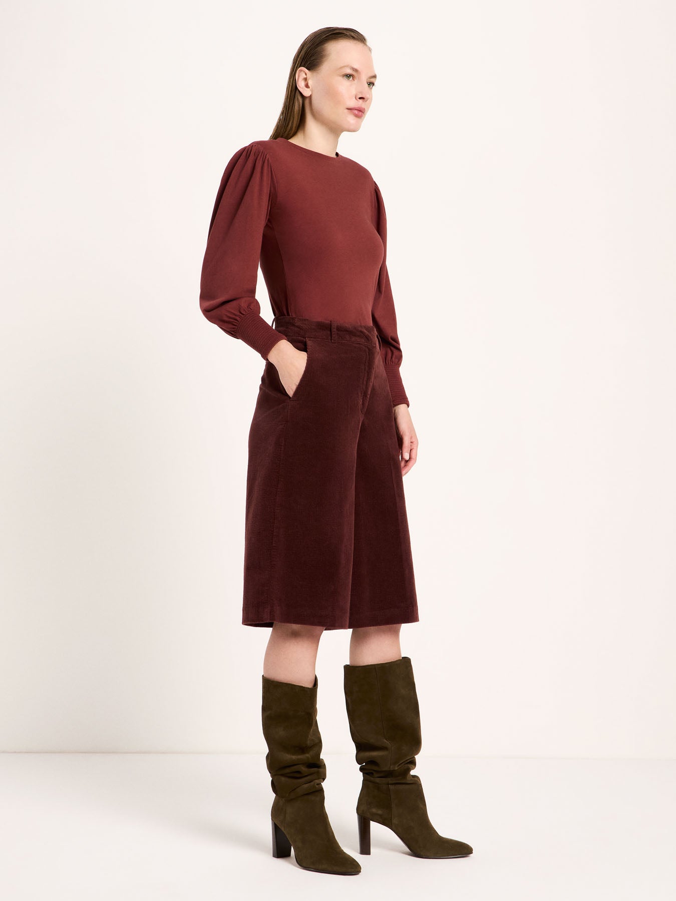marlowe nature Kord Bermuda Shorts bitter chocolate Bio