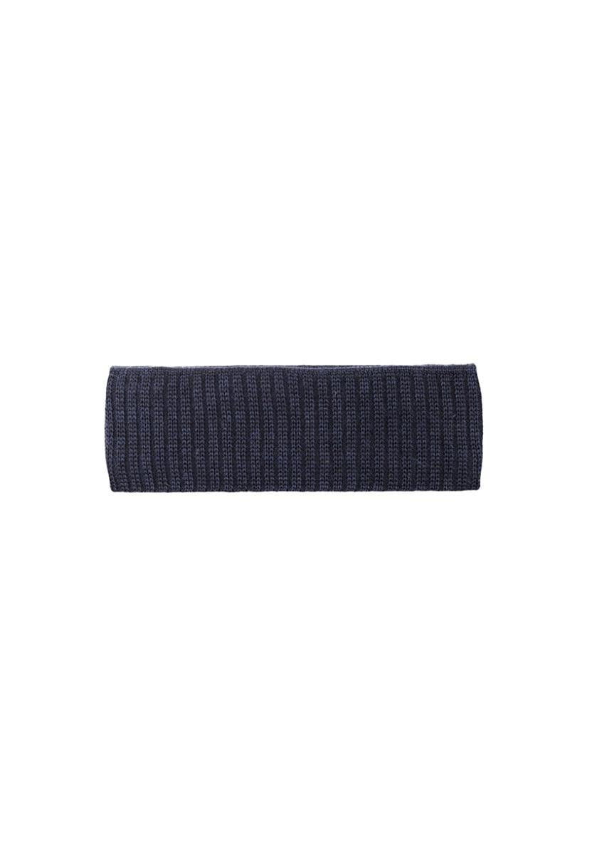 Pure Pure Stirnband Merino Stirnband grau-melange Bio-Merinowolle
