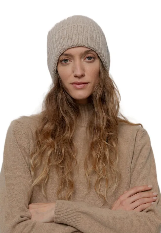 Marlowe Nature Rossana Mütze beige cantuccino Recyclingwolle