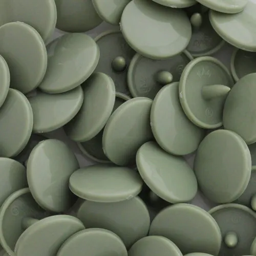 Kam Snaps Druckknöpfe Gr. 20 B30 Sage Gray 50 Sets