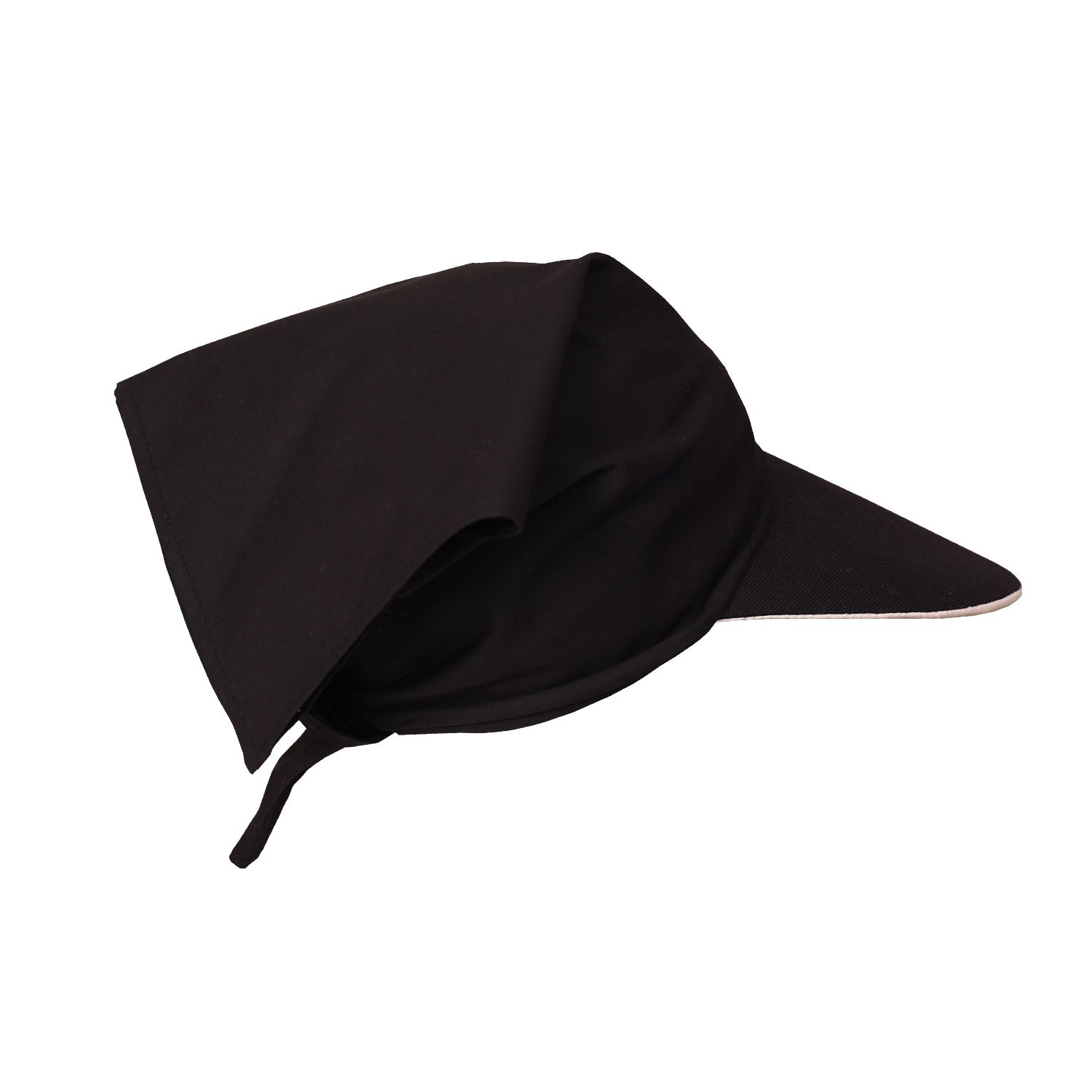 Infantium Victoria Black Cotton Bandana Tuch Schwarz Baumwolle
