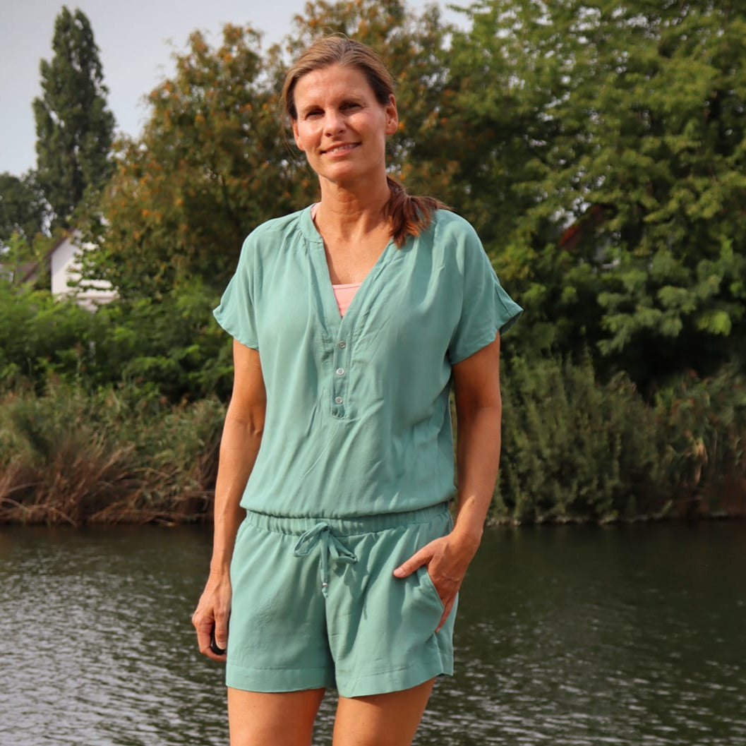 Moeve Design Flora Jumpsuit Bluse Hose Schnittmuster 32-52