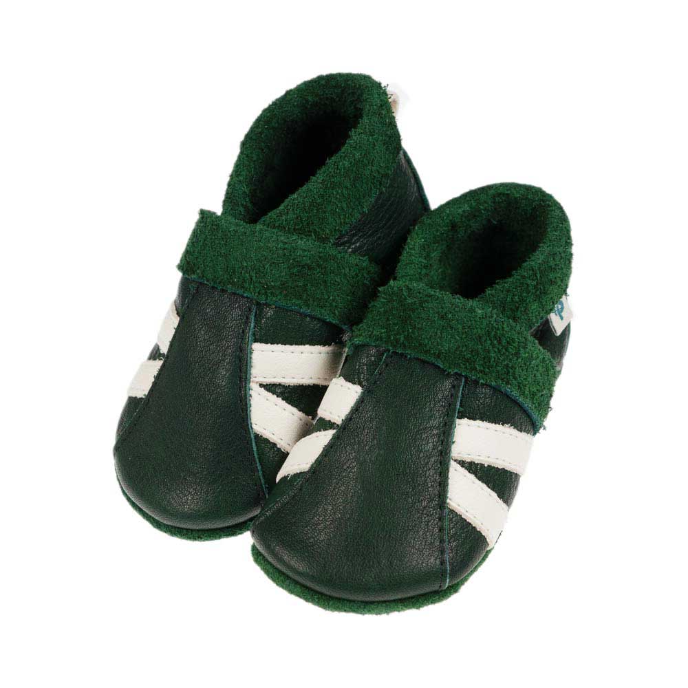 Pantolinos Sporto Krabbelschuhe uni Naturleder schlicht