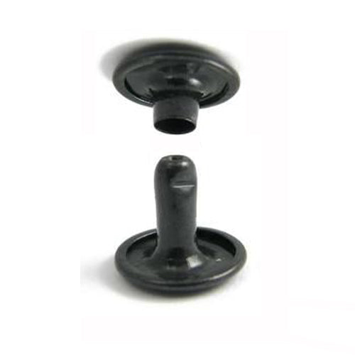 Kam Snaps Rivets Double Cap Nieten 9mm Silber 50 Sets