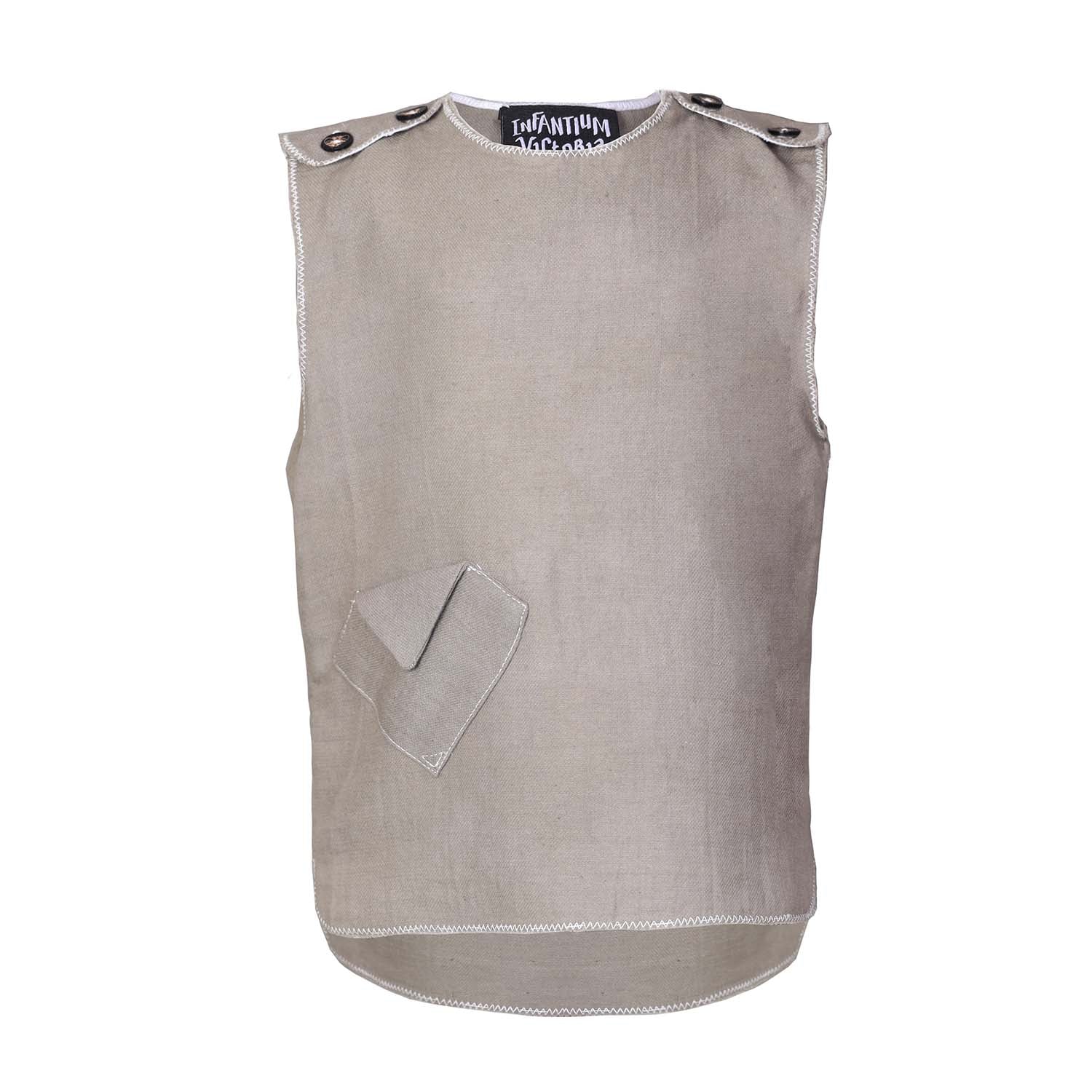 Infantium Victoria Weganool Babytunika Khaki 80 Cashmere