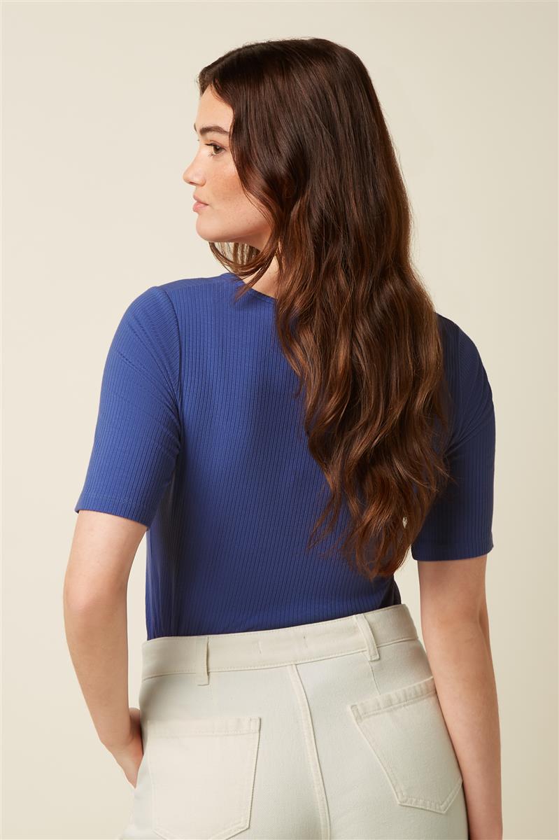 marlowe nature Shirts Carice Top Uni Rib Shirt minty meadow