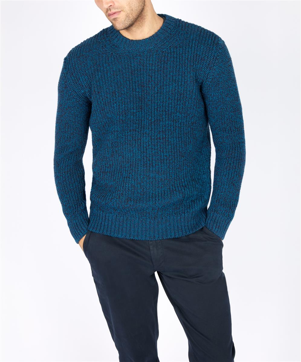IrelandsEye Crosshaven Strickpullover Wolle petrol marl M