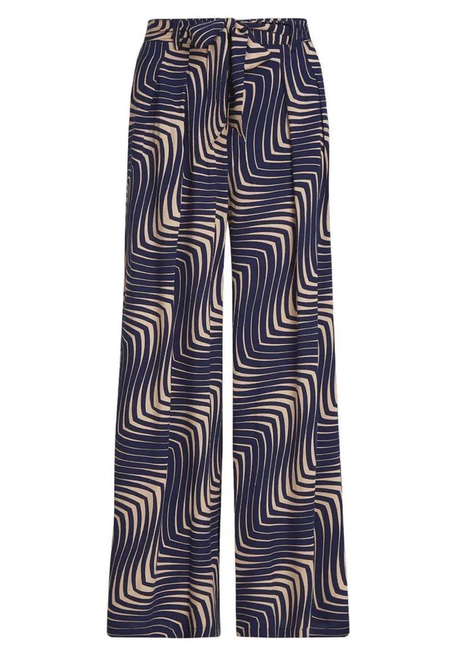 King Louie Marnie Pants Cleo evening blue 36 Viskose