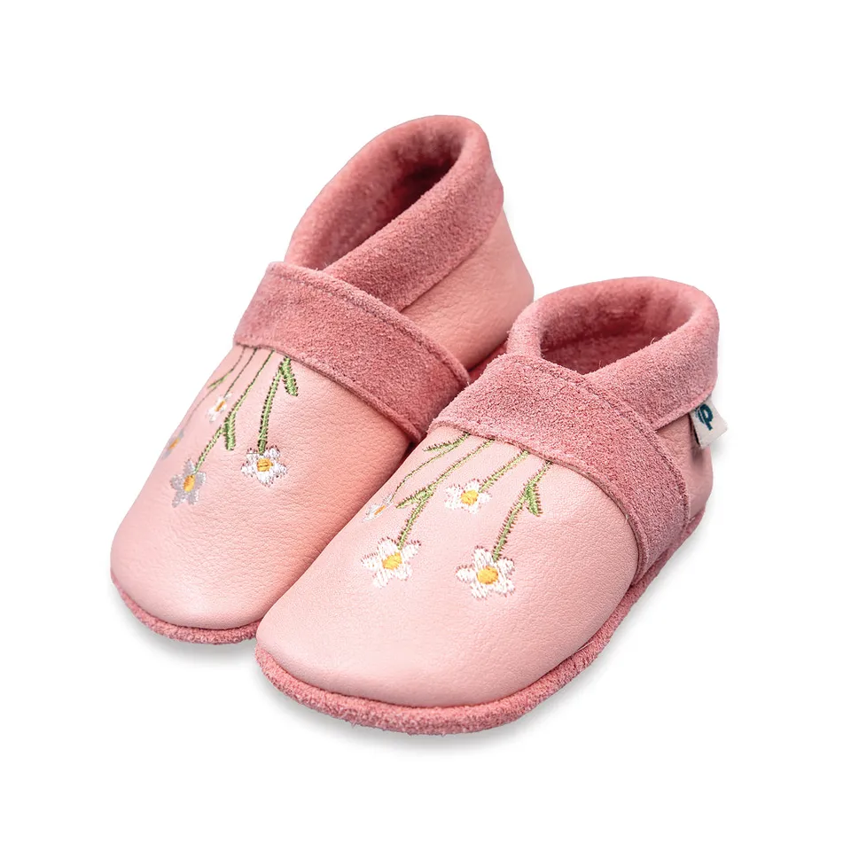 Pantolinos Gänseblümchen Barfußschuhe rosa für Mädchen