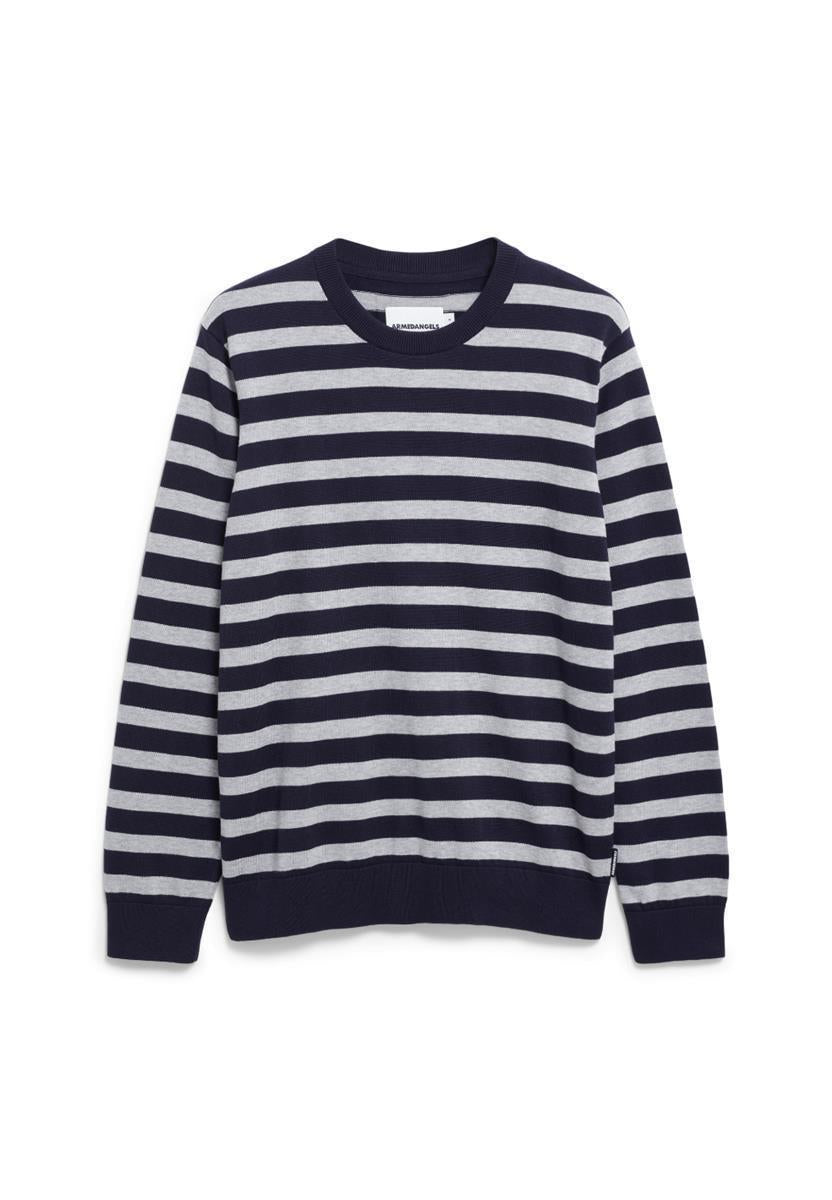 marlowe nature Loukaa Fine Stripes Pullover forest pine-light sage S