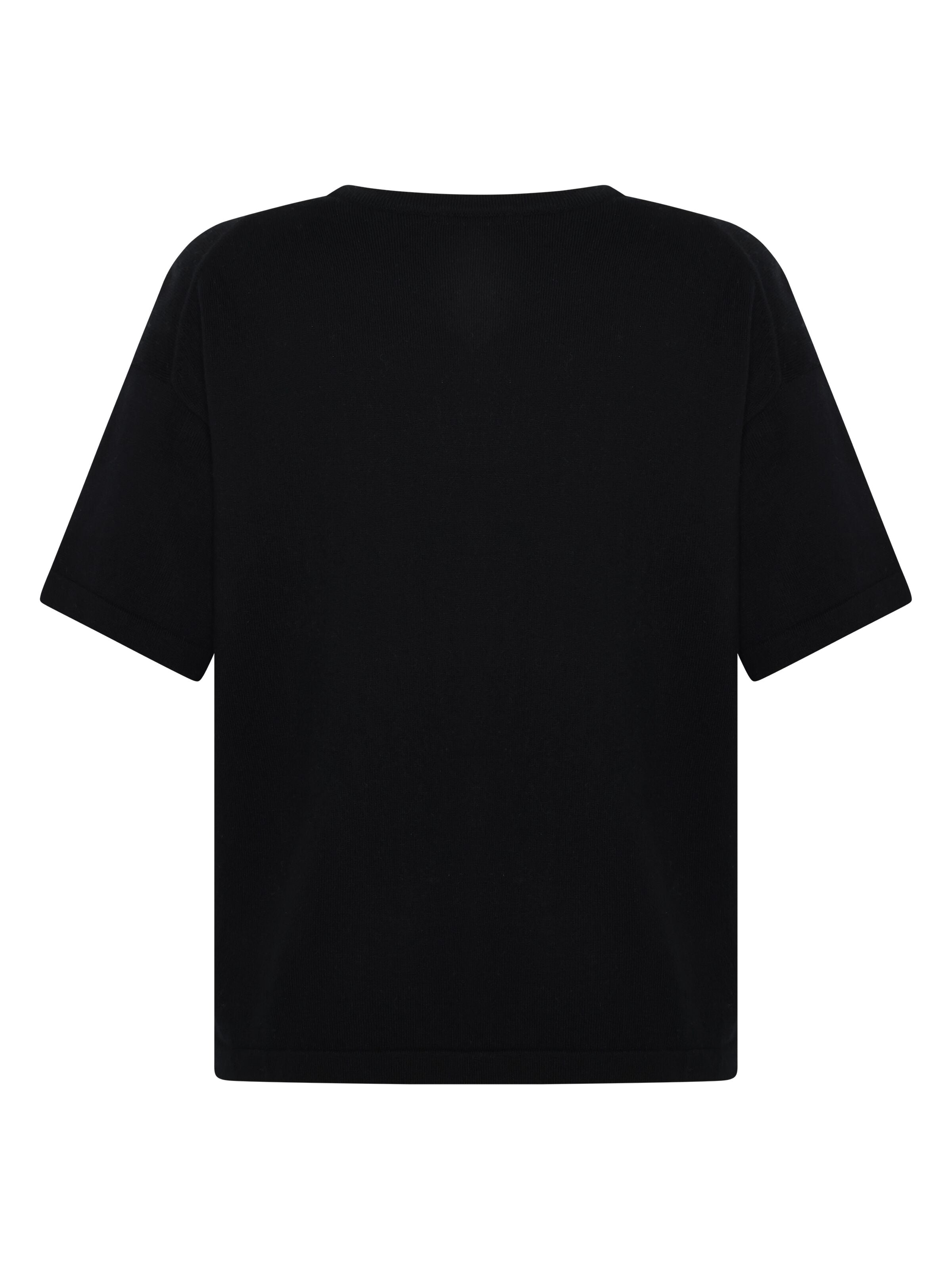 Marlowe Nature Cashmere Knitted T-Shirt Kaschmir black jet