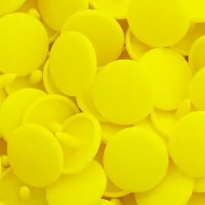 Kam Snaps B07 Druckknöpfe Gelb 50 Sets glänzend