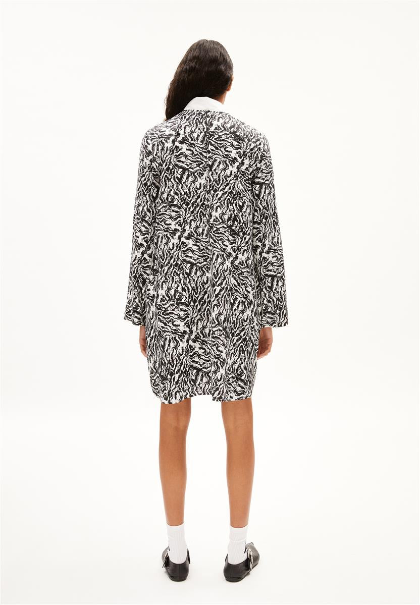Armedangels Alinunaa Stoney Kleid oatmilk Viskose marmoriert
