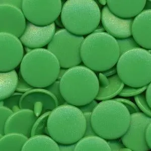 Kam Snaps Plastic Snaps B14 Druckknöpfe Hellgrün 50 Sets matt